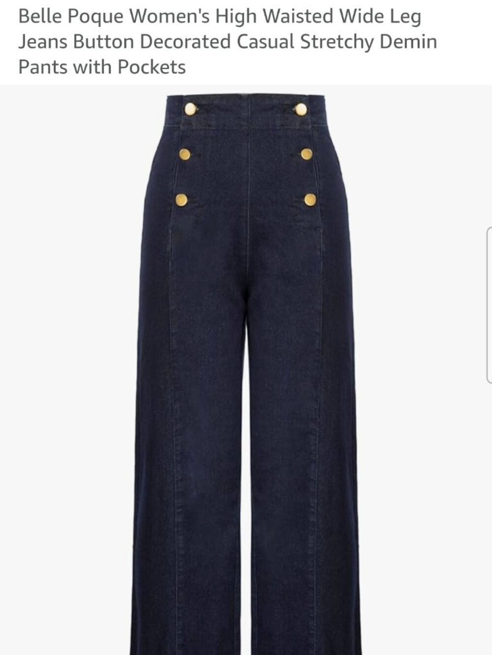 Belle Poque Wide Legged Jeans XL